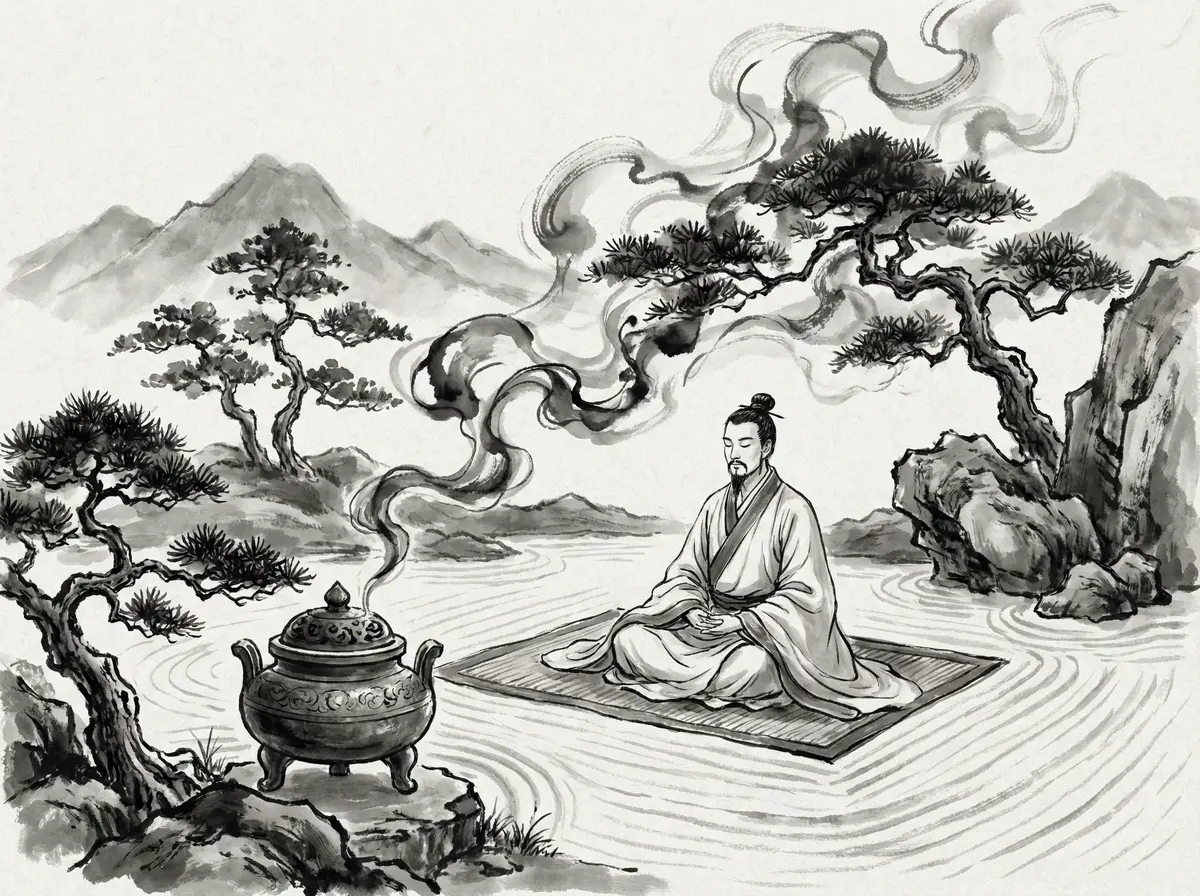 澳门资料澳门娱乐城中的禅意空间水墨画