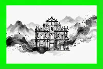 澳门资料水墨国风标志